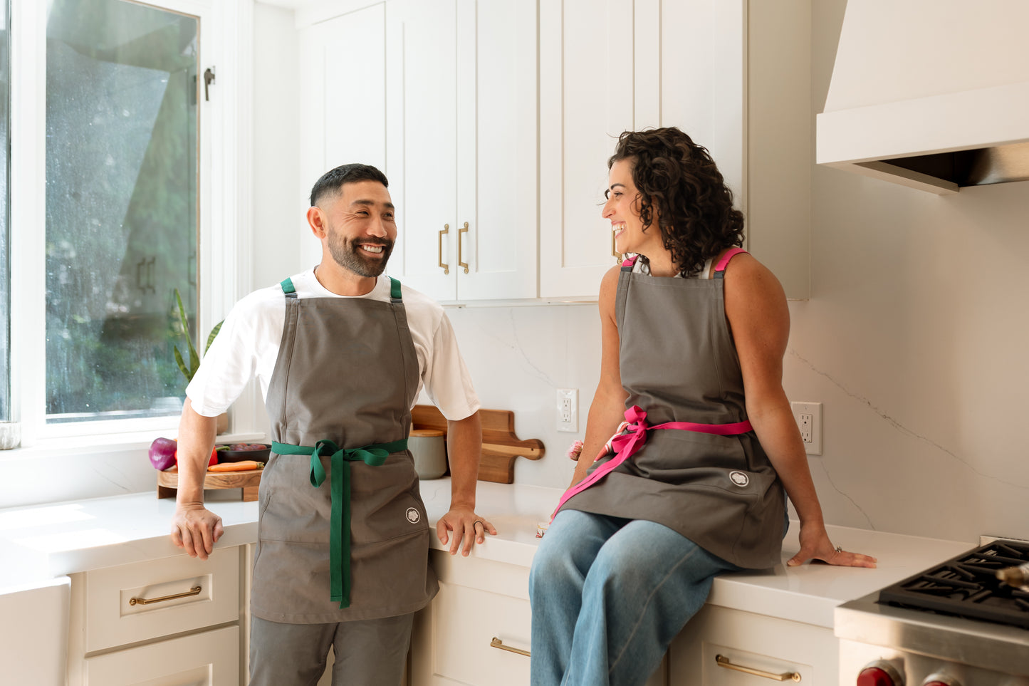 The "Kaizen" Apron in Charcoal Grey
