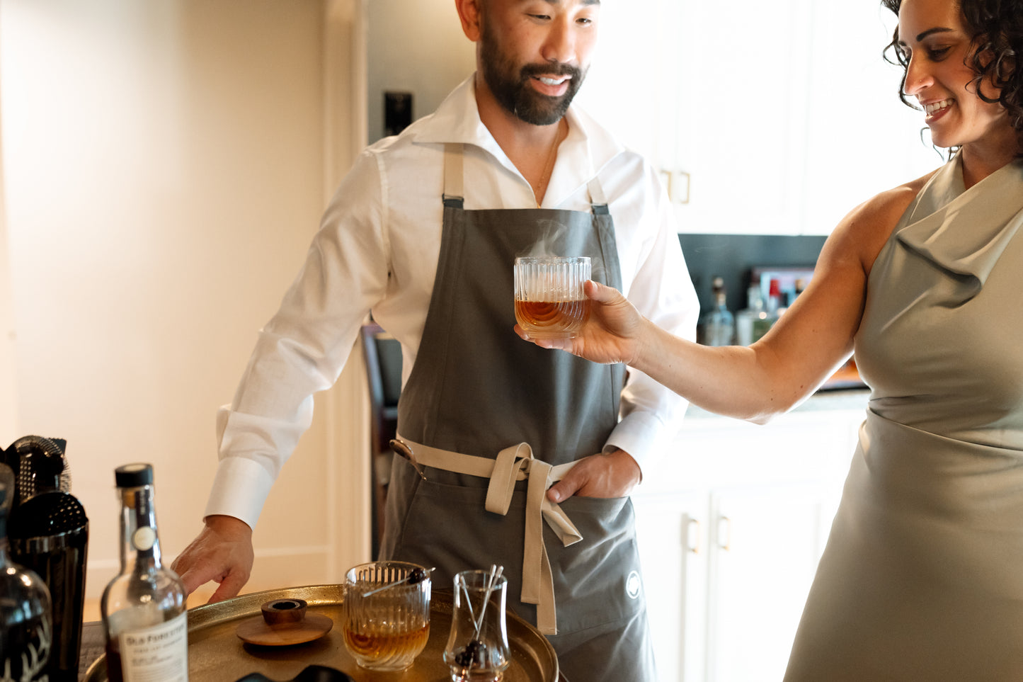 The "Kaizen" Apron in Charcoal Grey