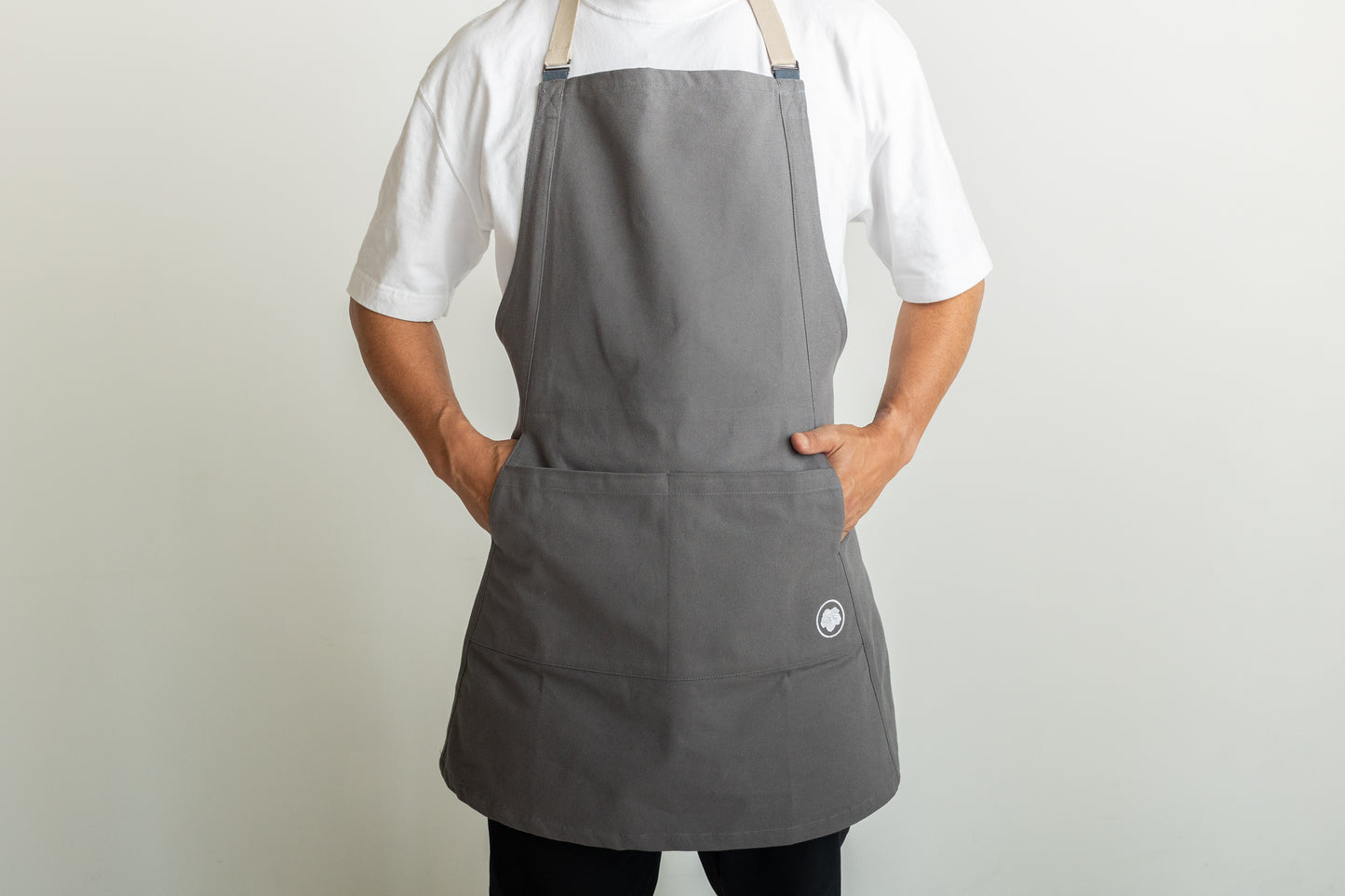 The "Kaizen" Apron in Charcoal Grey