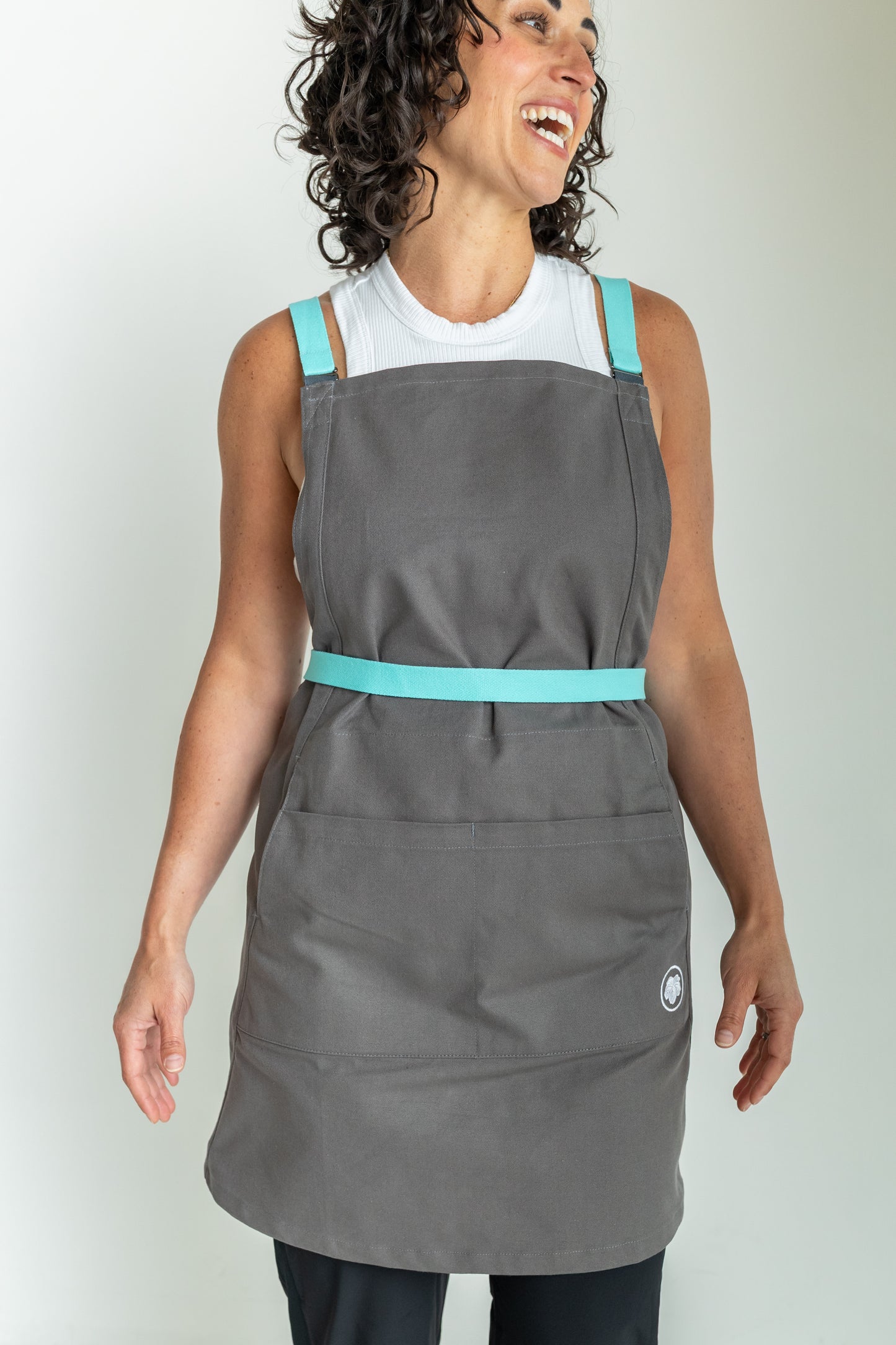 The "Kaizen" Apron in Charcoal Grey