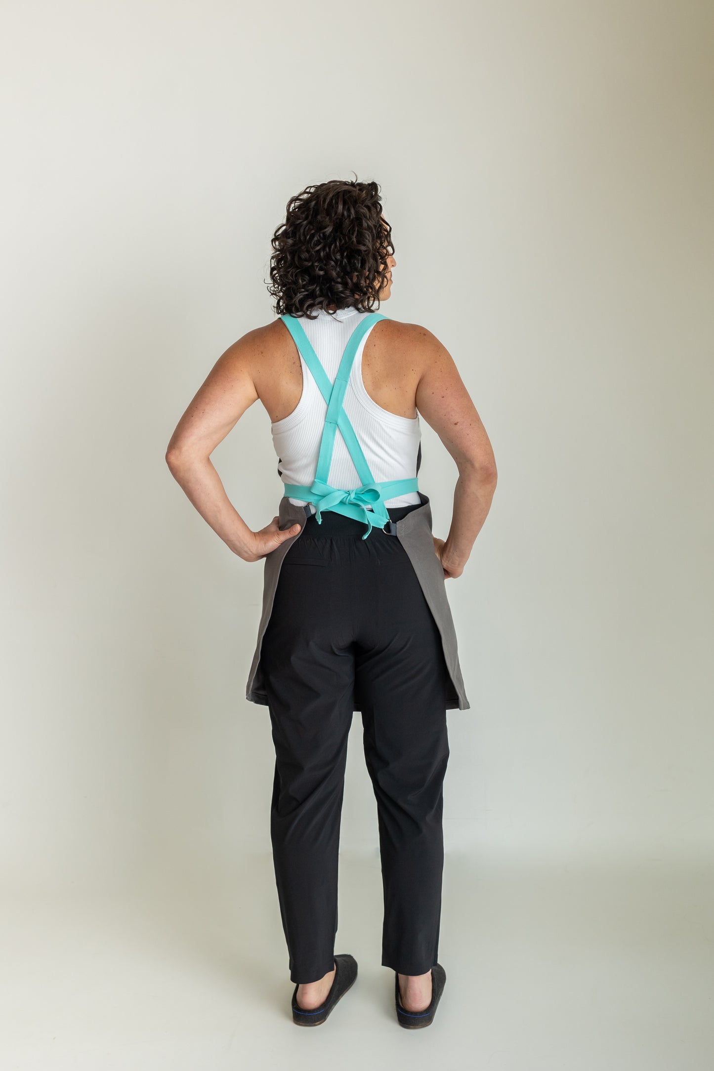 The "Kaizen" Apron in Charcoal Grey