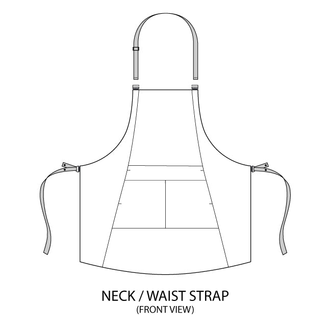 The "Kaizen" Apron in Charcoal Grey
