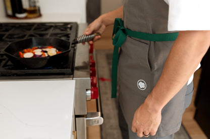 The "Kaizen" Apron in Charcoal Grey