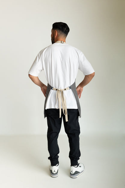 The "Kaizen" Apron in Charcoal Grey